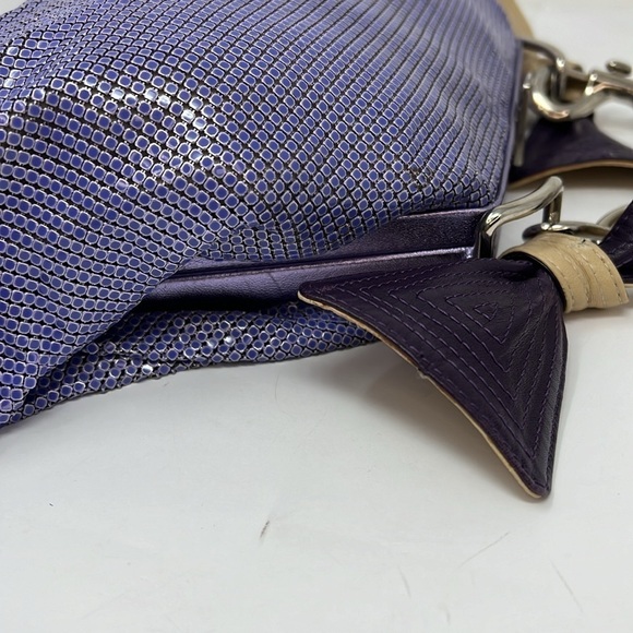 Versace Chainmail Purple Mesh Metal Chain Handbag - Picture 8 of 15